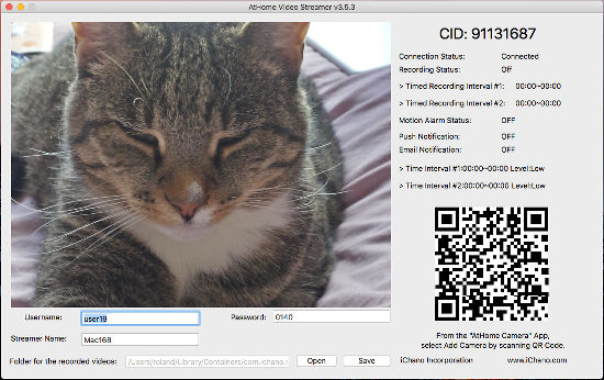 AtHome Video Streamer for the Apple Mac
