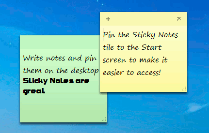 Sticky Notes