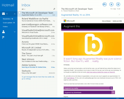 Mail app for Windows 8