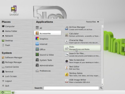Access Linux Mint's menu