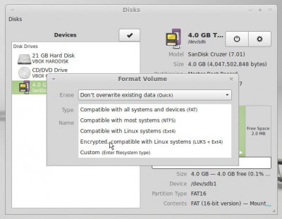 Format and encrypt a drive