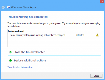 Troubleshoot apps from the Windows Store