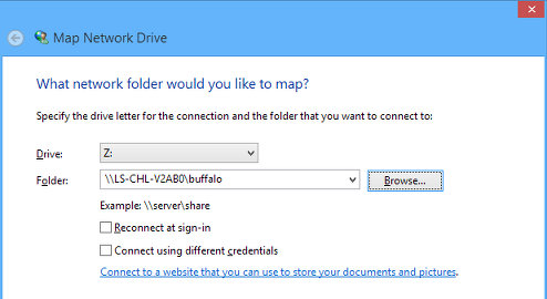 Add mapped drive in Explorer