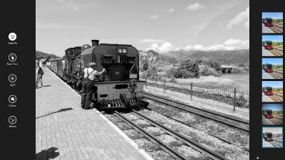 Turn colour photos into black and white