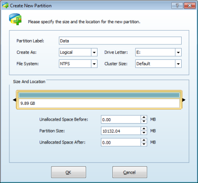 Format a new partition