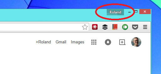 Chrome profile switcher