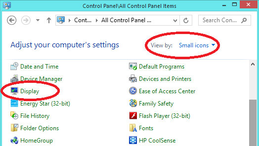 Windows Control Panel
