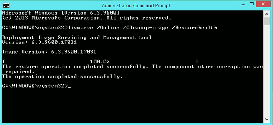 Dism.exe Windows repair tool