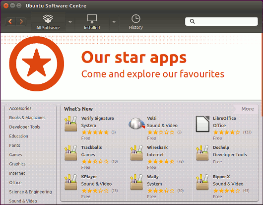 Ubuntu Software Centre