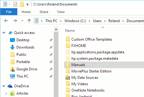 Windows 10 File Explorer
