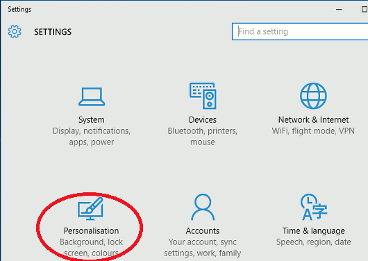 Windows 10 Settings