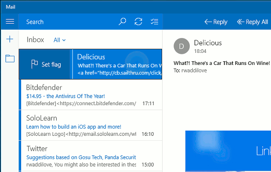 Windows 10 Mail