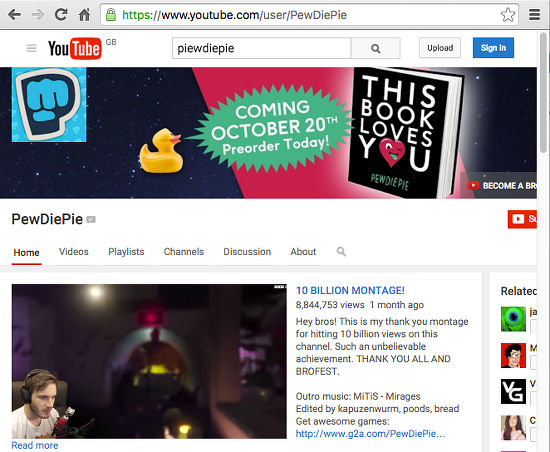 YouTube PewDiePie