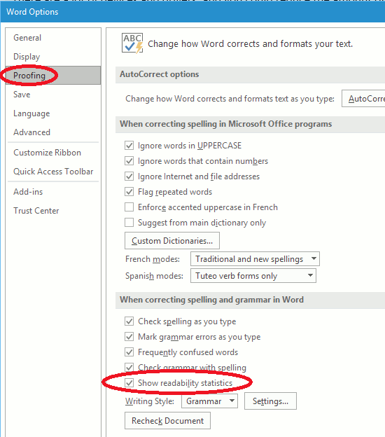 Check Word document for errors