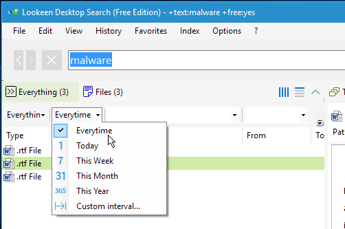 Lookeen Windows search