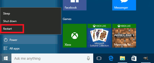 Shift+click Restart on the Power menu in Windows to restart in troubleshooting mode