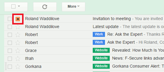Mark emails that have been replied to
