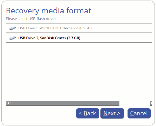 Paragon Backup and Recovery 16 recovery media builder