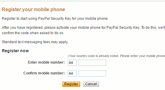 Add your phone to PayPal as a trusted device