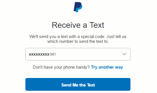 Get a text from PayPal whenever you log in to the service
